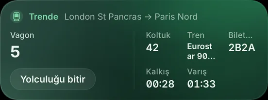 Çam Ormanı · Tren
