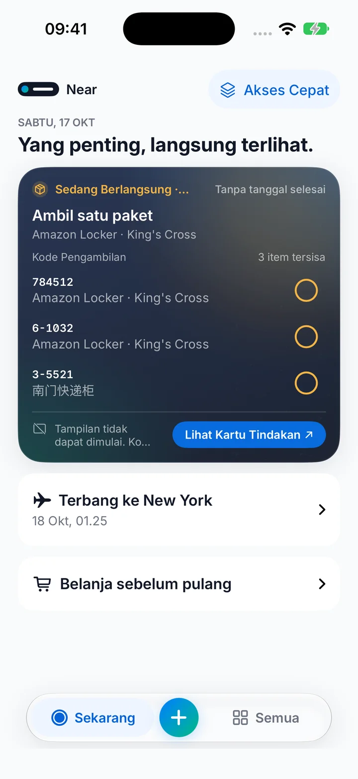 Yang penting, langsung terlihat. · Near 1.1.2